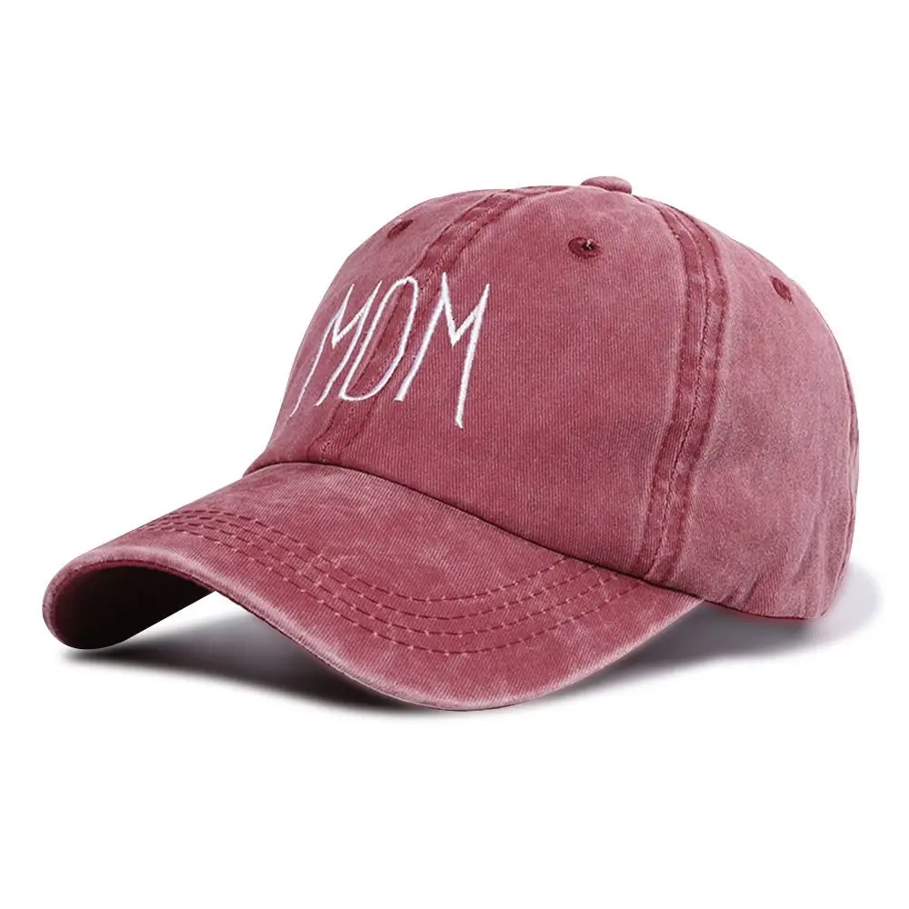 

Мужчины Женщины Винтаж WASHED DENIM DAD МАМА Бейсболки с вышивкой Бейсбольные кепки Потертые выцветшие кепки Солнцезащитные кепки