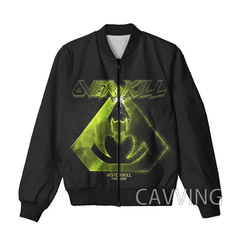 New Fashion Women/Men's 3D Print  Overkill Band  Zipper Bomber Jackets Men Overcoat Mens Coat Zip Up Jackets