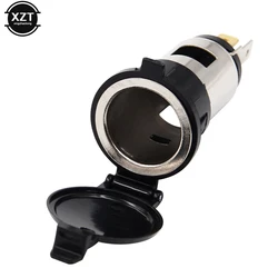12v 120W Car Cigarette Lighter Socket Heat Resistance Plastic Motorcycle Power Cigar Lighter Socket