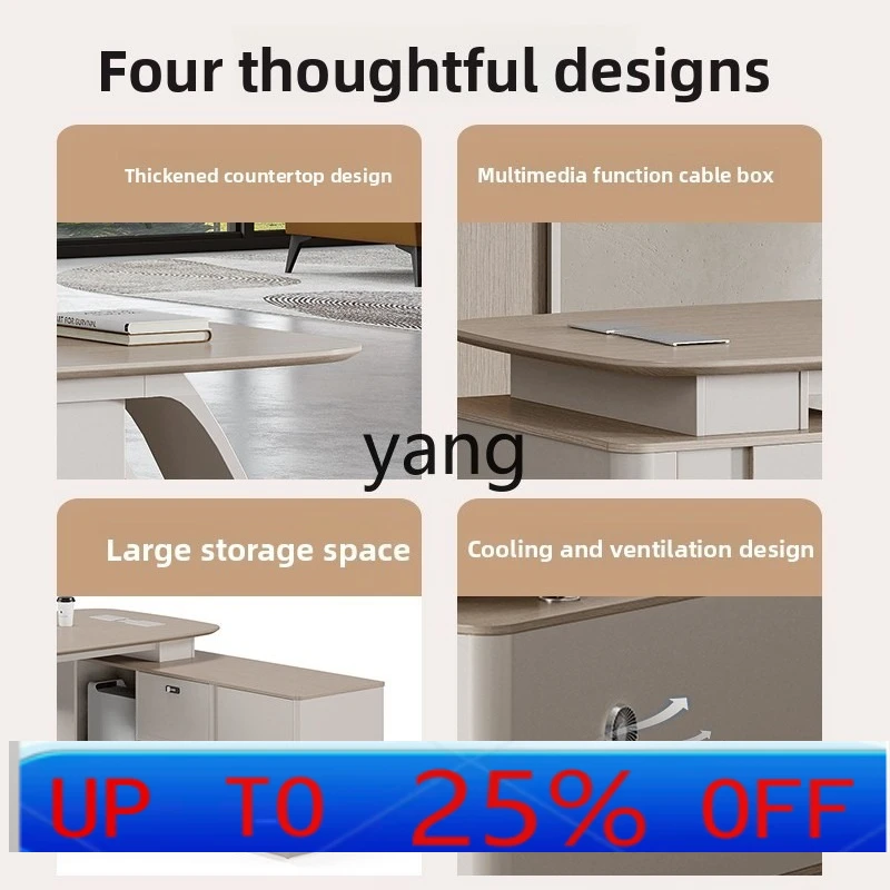 

Lmm desk simple high-end fashion office desk and chair combination light luxury