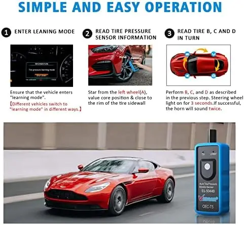 

Инструмент для перепрограммирования TPMS OEC-T5 для автомобилей GM - устройство для активации датчиков давления в шинах