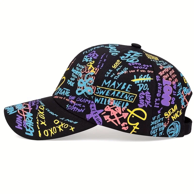 Fashion Graffiti Printing Baseball Cap Outdoor Cotton Casquatte Hat Men Women Summer Sun Hats Adjustable Hip Hop Caps Gorras