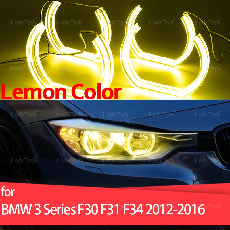 

Новые лимонно-желтые ангельские глазки в стиле CS CSL для BMW 3 серии F30 F31 F34 2012-2016 DRL светодиодные дневные ходовые огни Стайлинг автомобиля
