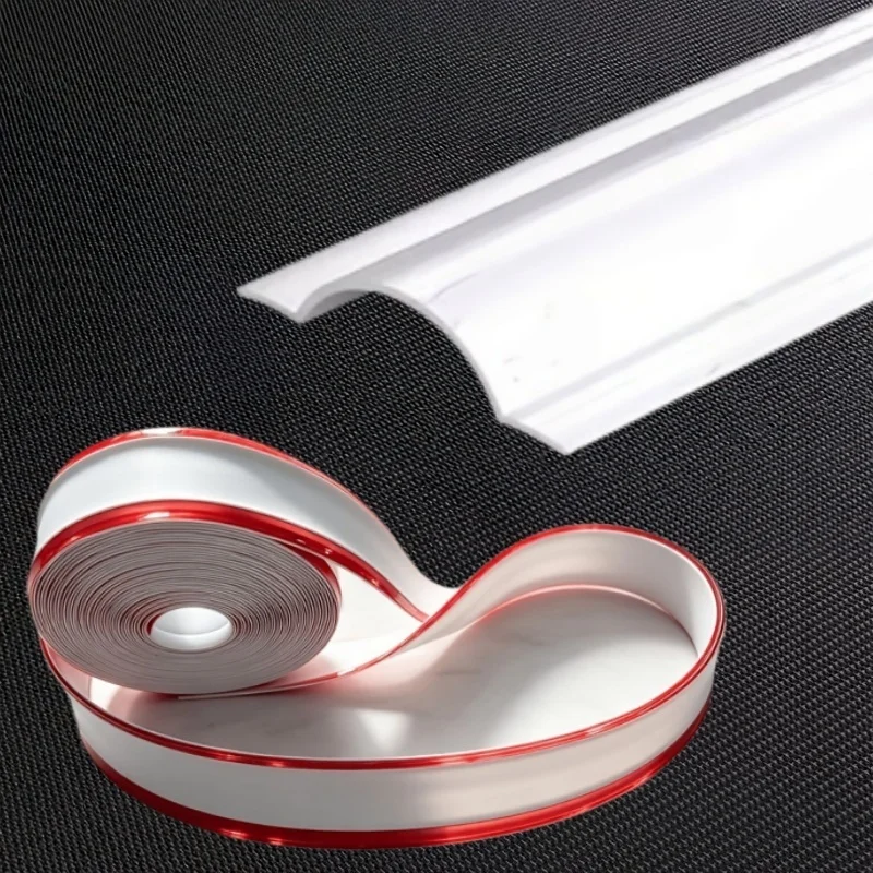 Invisible Adhesive Cable Raceway - Anti-Step Cord Protector Soft Wire Cover with Cap for Wall Home Office Use