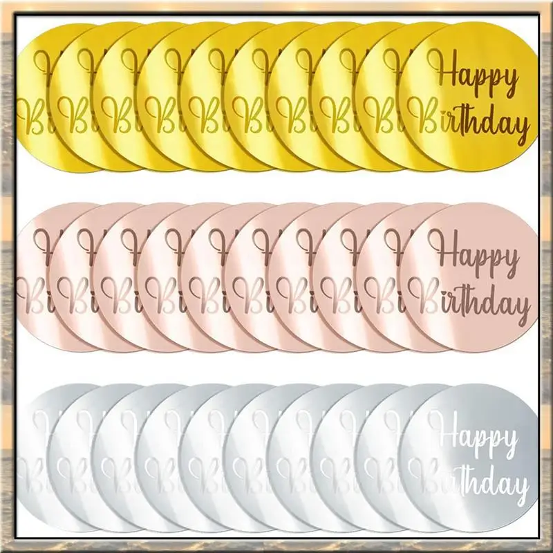 30Pcs Acrylic Cake …