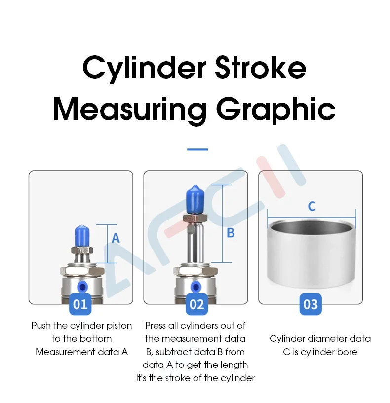 Anillo magnético de acero inoxidable serie MA16/20/25/32/40, carrera de 25-500mm, Mini cilindro de aire neumático pequeño de doble efecto