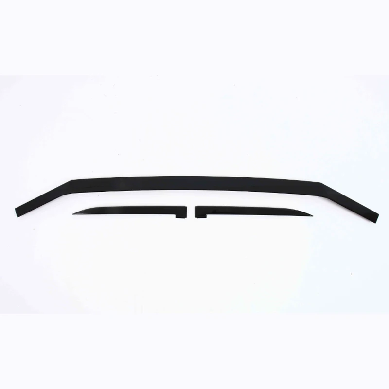 For Toyota Camry XV80 2024 Carbon fiber pattern Bright Black Front engine hood decorative strip Automotive exterior modification