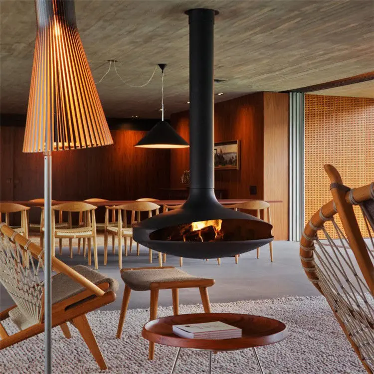 Factory Production Of Real Fire Wood Heater Household Living Room Modern Cast Iron Embedded Wood Burning Furnace Core, Heating F