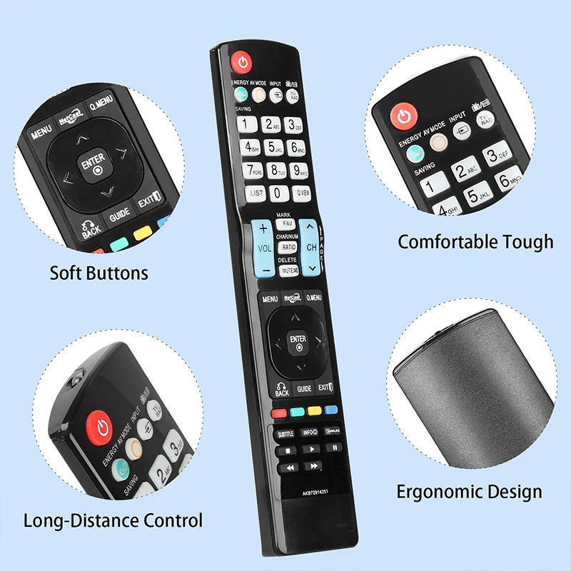 AKB72914251 Remote Control For TV 55LE5500 42LE5500 42LE8500 47LE5500 47LE8500 32LE7500 47LE7500 42LE7500 42LX6500 55LE7500