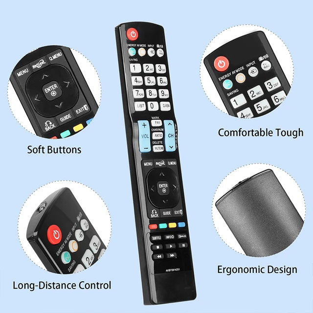 AKB72914251 Remote Control For LG TV 55LE5500 42LE5500 42LE8500 47LE5500  47LE8500 32LE7500 47LE7500 42LE7500 42LX6500 55LE7500