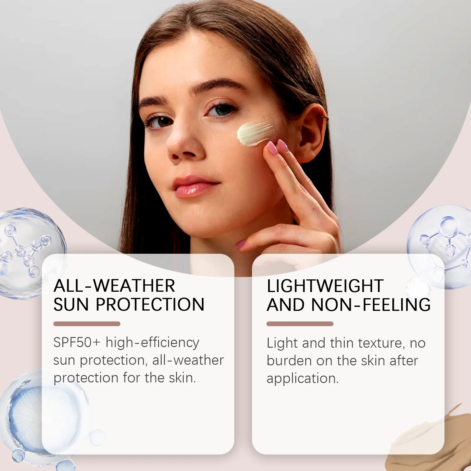 Gentle Lightweight Protective Stick Spf 50+ UV Protectives Moisturing Repair Sunburn Antioxidant All Skin Types Sunscreen Cream