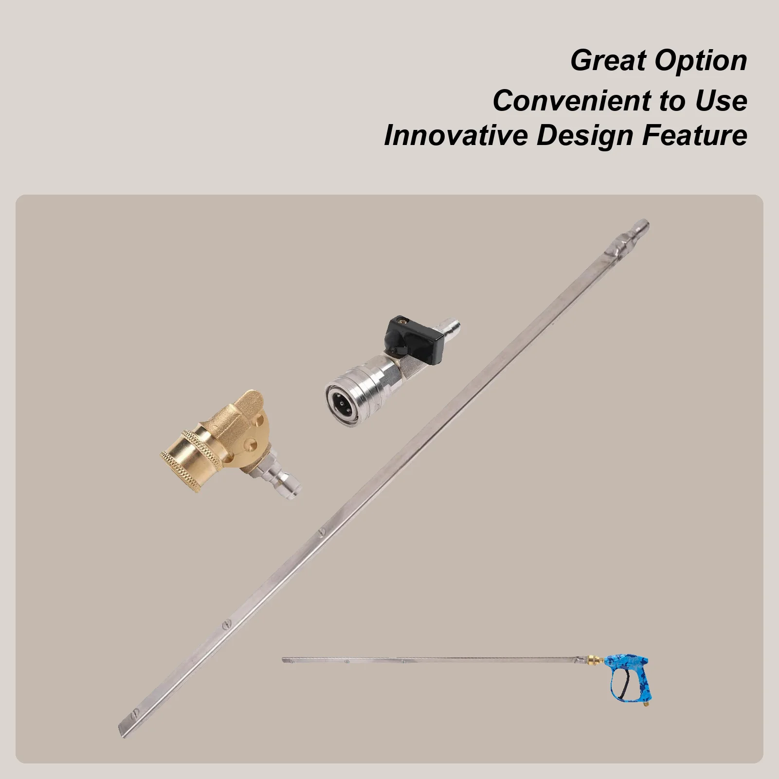 Stainless Steel 3-hole Car Water Tank Radiator Condenser High Pressure Cleaning Rod Removal-Free Auto Maintenance Tool