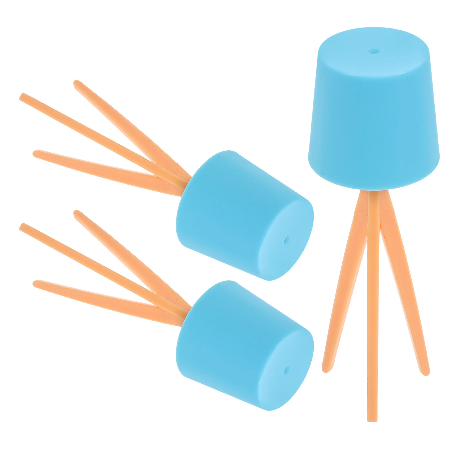 

3 шт. торшеры для кукольного домика, синяя мини-настольная лампа, реалистичная миниатюрная мебель, освещение и декор, настольная лампа, декор кукольного домика