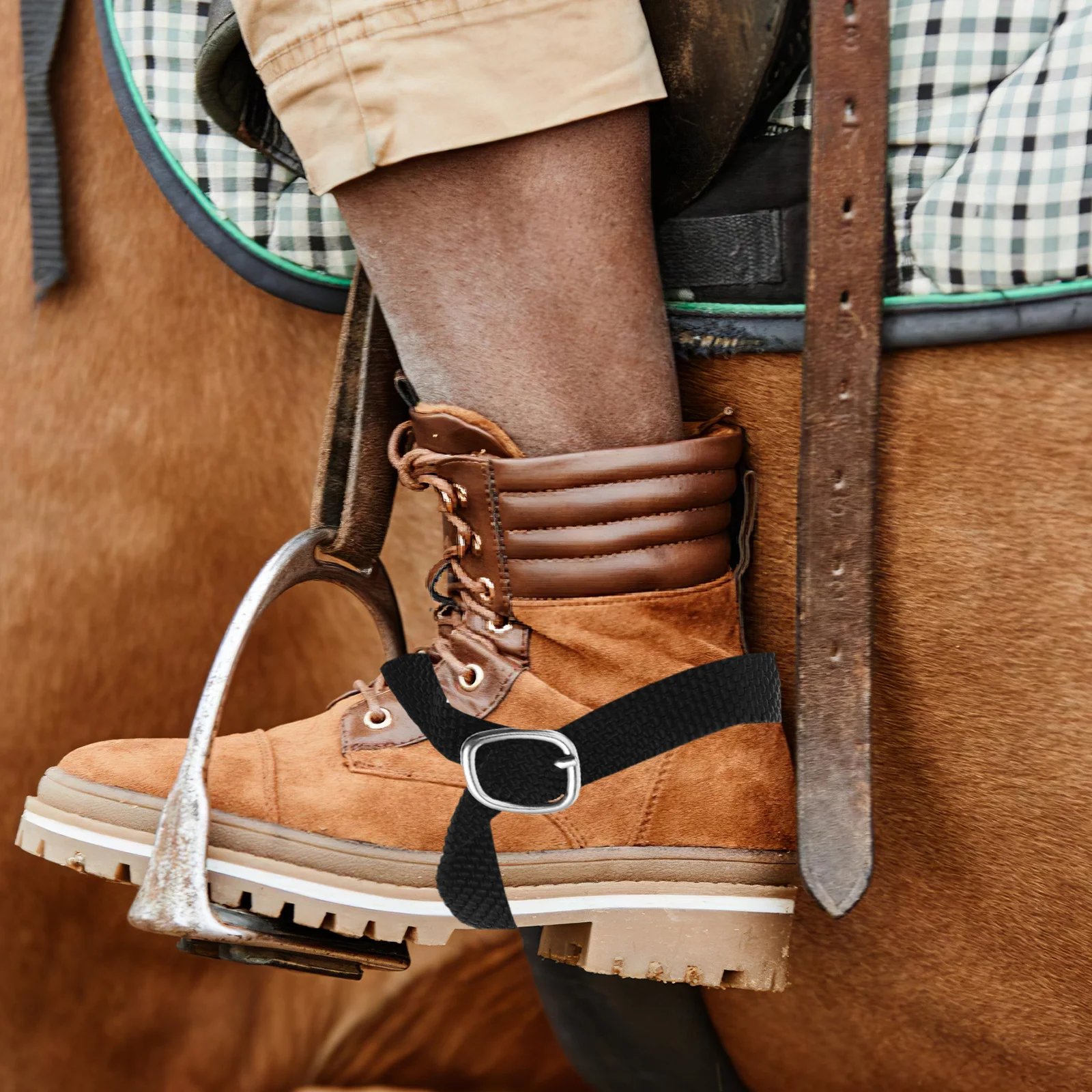 2-teiliges verstellbares Stirnriemen-Set aus Polyester, stabil, sicher, Western-Cowboystiefel, Reitausrüstung, Reitgürtel-Zubehör