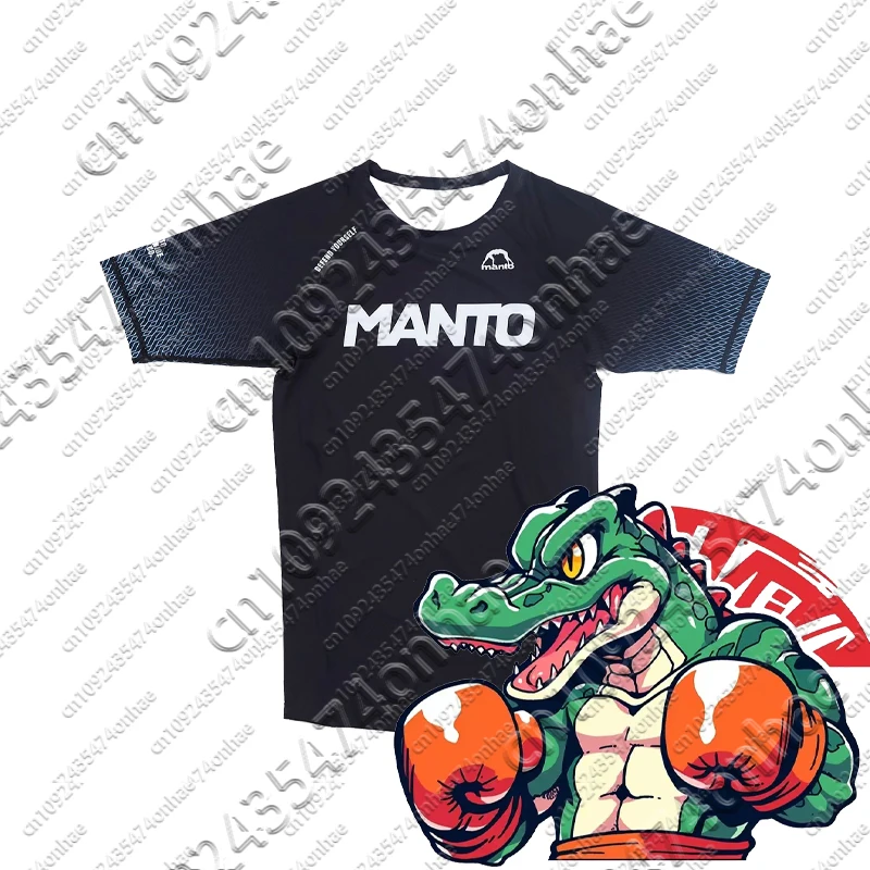 

Men's Loose Quick Drying Sweat Absorbing 3D Printed MANTO Boxing T-shirt Breathable and Comfortable Men's and Women's Clothing