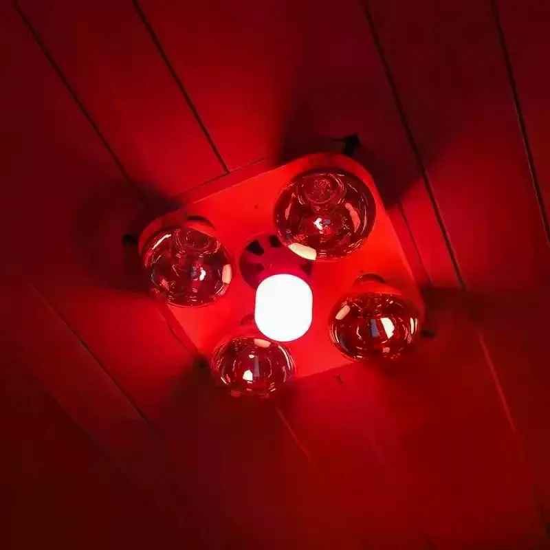 [1Pcs Red LED Light Bulb E27/B22 220V 5W 10W 15W 30W High Brightness Spot Light Festive New Year Bulb Christmas Lights] - view 4