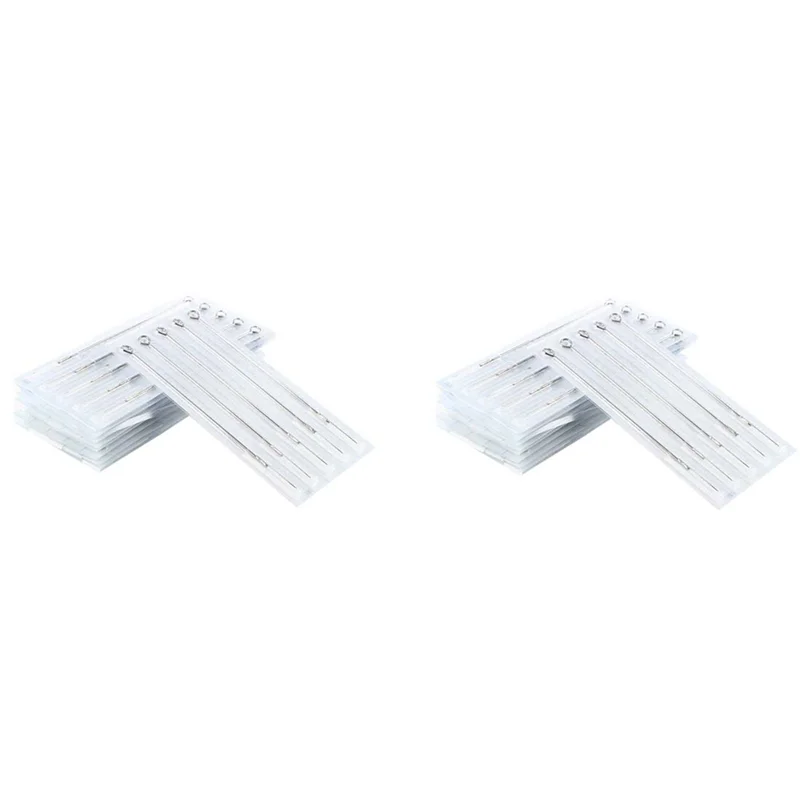 

100 Pcs Disposable Stainless Steel Sterile Tattoo Needles Supplies Artists 3RL