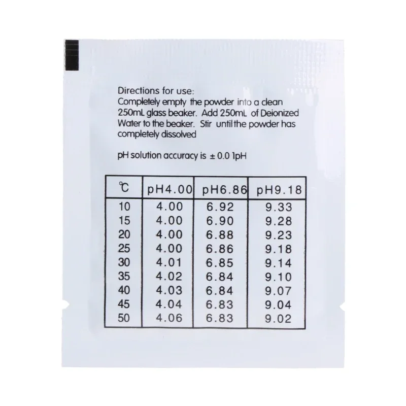 20 Pcs PH Buffer Solution Powder PH For Test Meter Measure Calibration 4.01 6.86