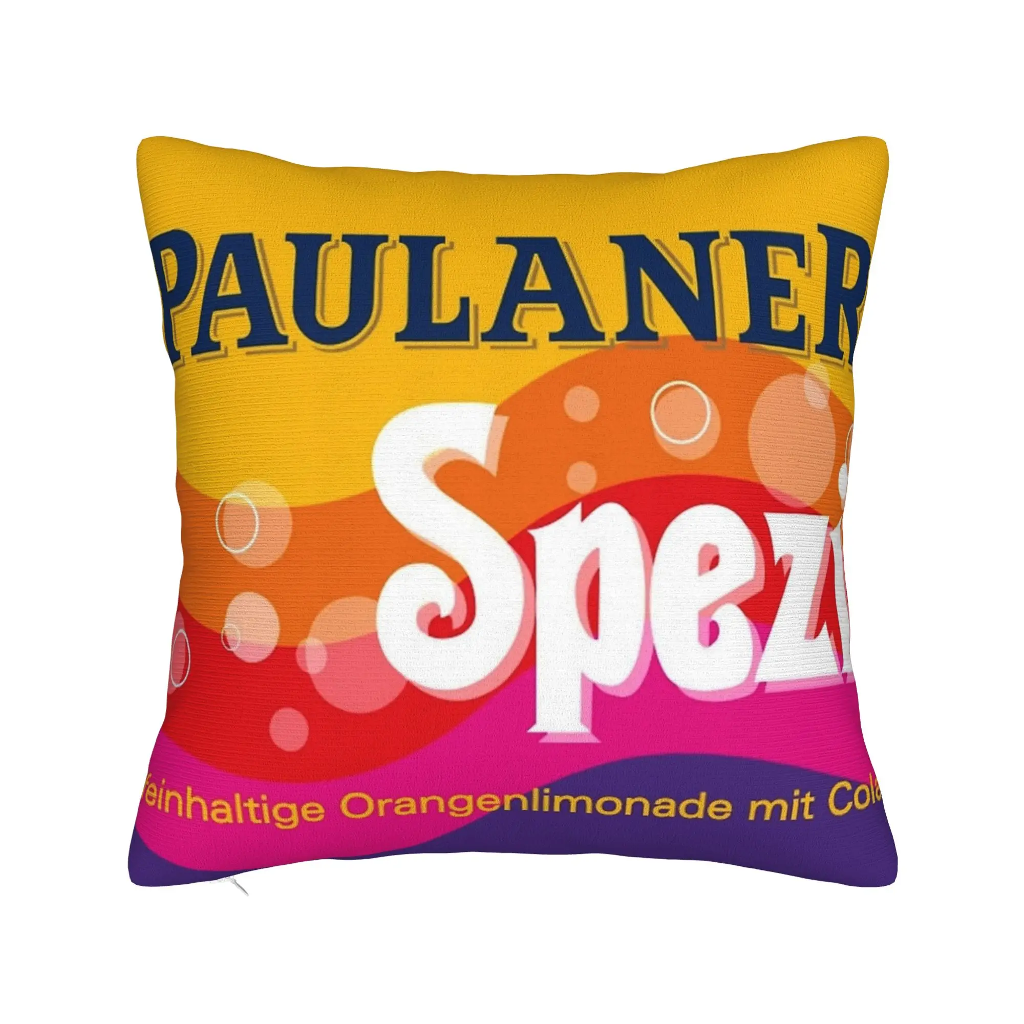 Kissenbezug Paulaner Spezi Deutschland Soda Drink Vintage Kissenbezug für Hochzeit Party Home Decor Kissenbezüge