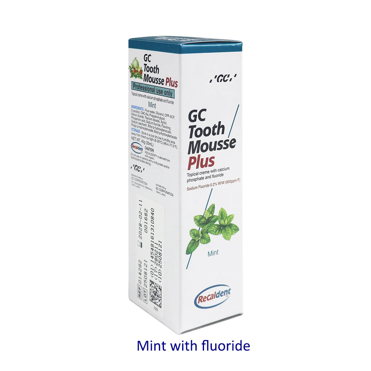 Original Japan G Tooth Mousse Fluoride Fluorinated Toothpaste Mint Melon Flavor for Dental Caries Care/Advanced Protection Used