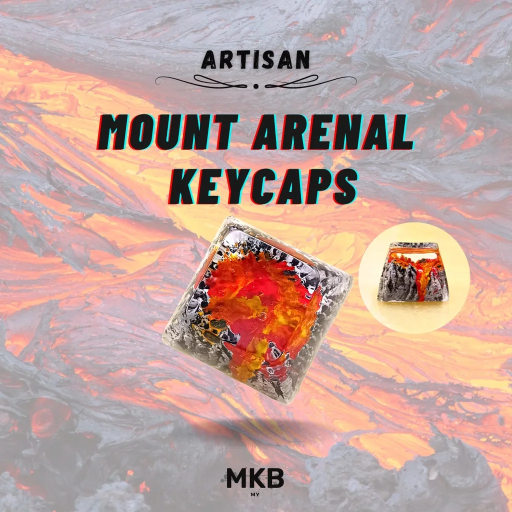 [READY STOCK] Artisan Mountain Keycap for Mechanical Keyboard - 10 Mountains - Enter & Shift