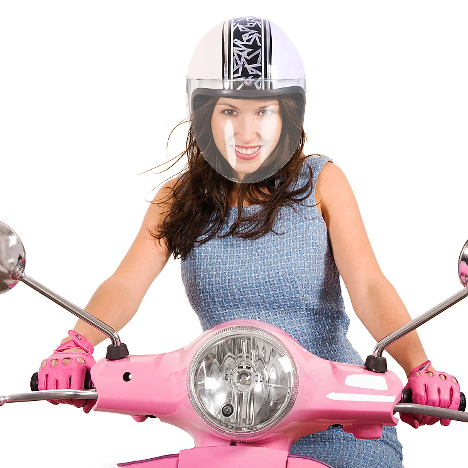 

Motorcycle Shield Replacement Lens Windproof Anti-Fog Visor for Outdoor Riding Motorbike Accessory