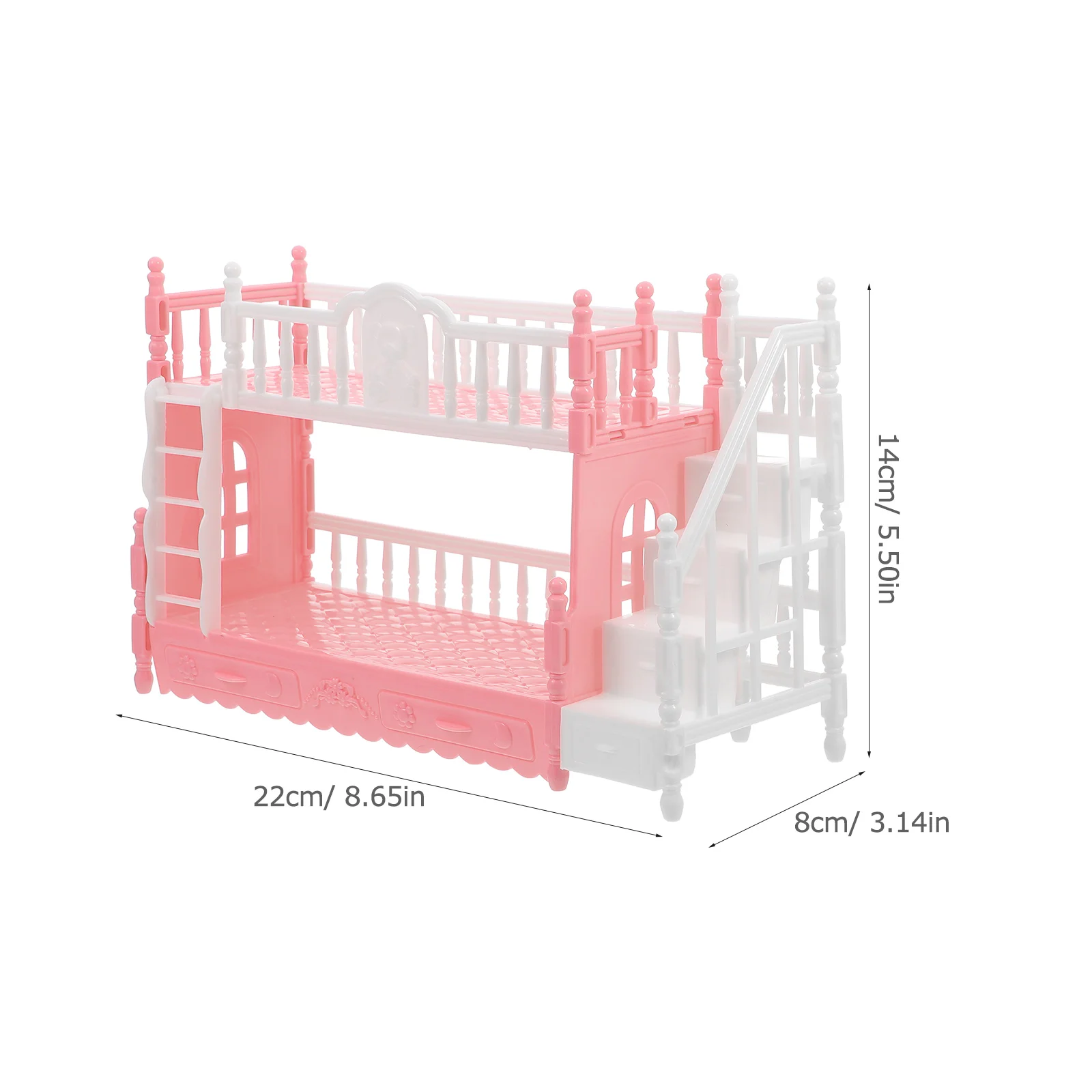 Miniatuur Stapelbed Decoratie Huis Lay-Out Prop Miniatuur Meubelbed Met Ladder