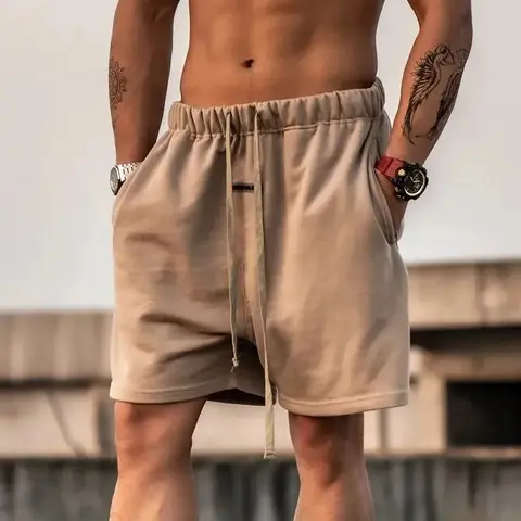 Men's Fog Style High Street Gym Shorts Loose Fit Workout Running Basketball Casual Five Point Pants