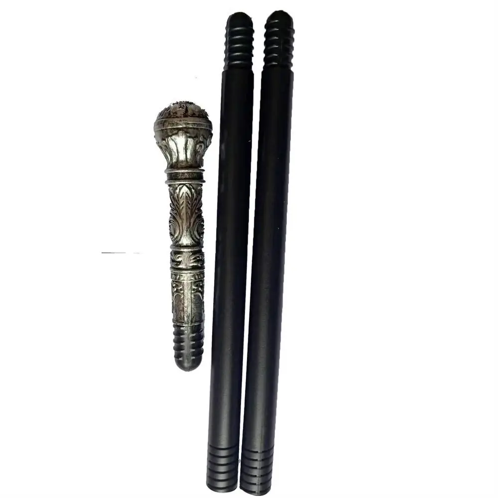 Round Handle Costumes Walking Cane Royal King King's Scepter Halloween Wand Snake Head Claw Ball Halloween Walking Stick