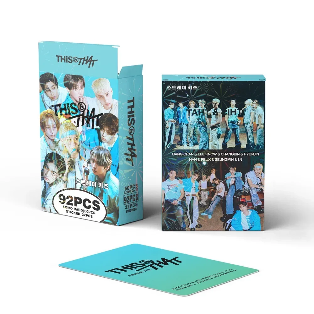 92 Stück Koreanische Hot Idol Neualbum "THIS&THAT" Hochwertige Lomo-Karten Felix BangChan HyunJin I.N Han Fans Sammelkarten – Detail 6