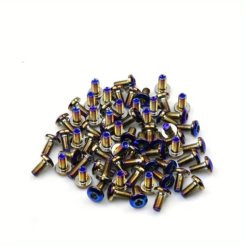 

1/6 шт., универсальные болты тормозного диска для мотоцикла из нержавеющей стали, M8x25 мм, винты с шестигранной головкой и фланцем, совместимые аксессуары для мотоциклов