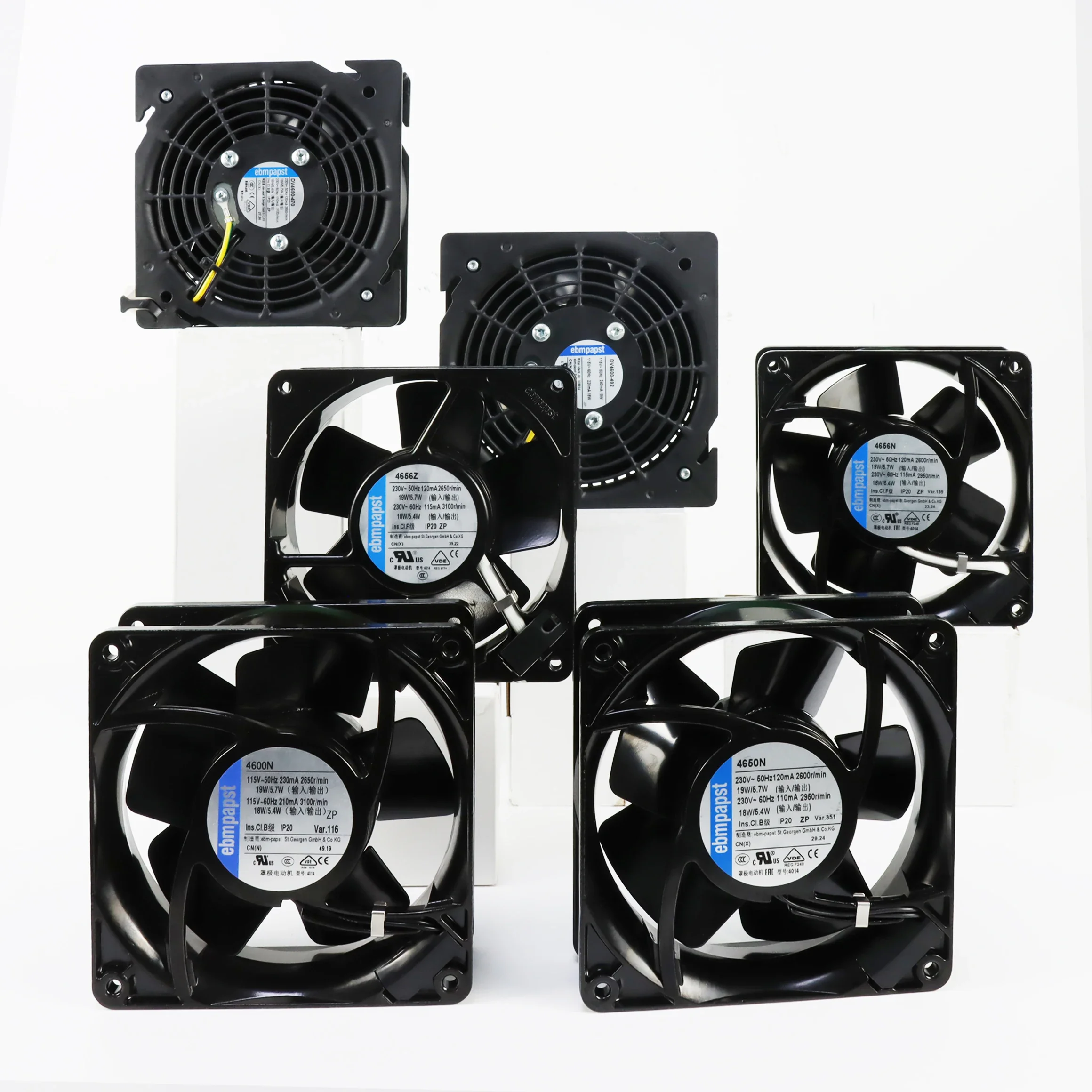 

4600N 4650N 4650N-465 4656N 4656Z DV4650-470 DV4600-492 12038 230V AC Cabinet Cooling Fan Axial Flow Panel Fan