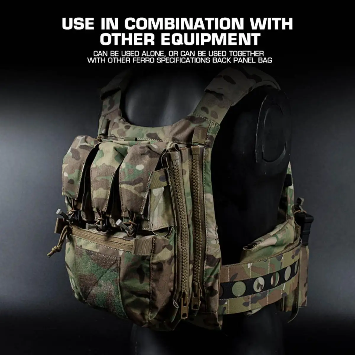 

V5 PC Vest Модульная сумка на заднюю панель Сумка, совместимая с мешками для водного пузыря объемом 3 л