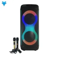 Double 10 Inch Blue-tooth Deep Bass Big Power Speaker Connectivity (Black) & Portable Party Speaker