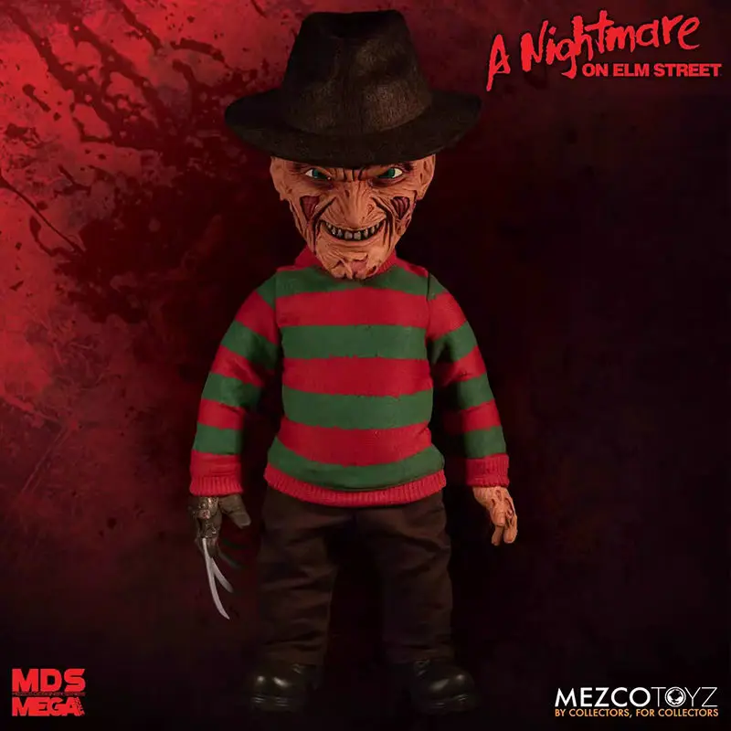 New Arrival Authentic Mezco Ant 25890 A Night Mare On Elm Street Part 15 Inches Can Sound And Move Halloween Gift Christmas Gift