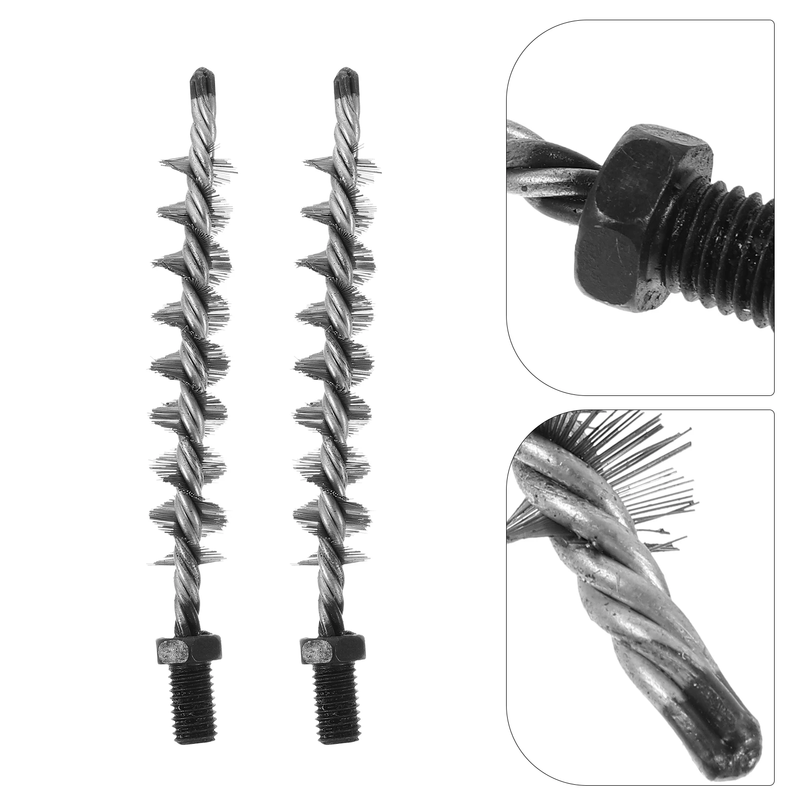 

2pcs Steel Wire Tool Fireplace Multifunctional Duct Dryer Vent Cleaner Set Kitchen Accessory Air Duct Cleaning Tools Long Handle