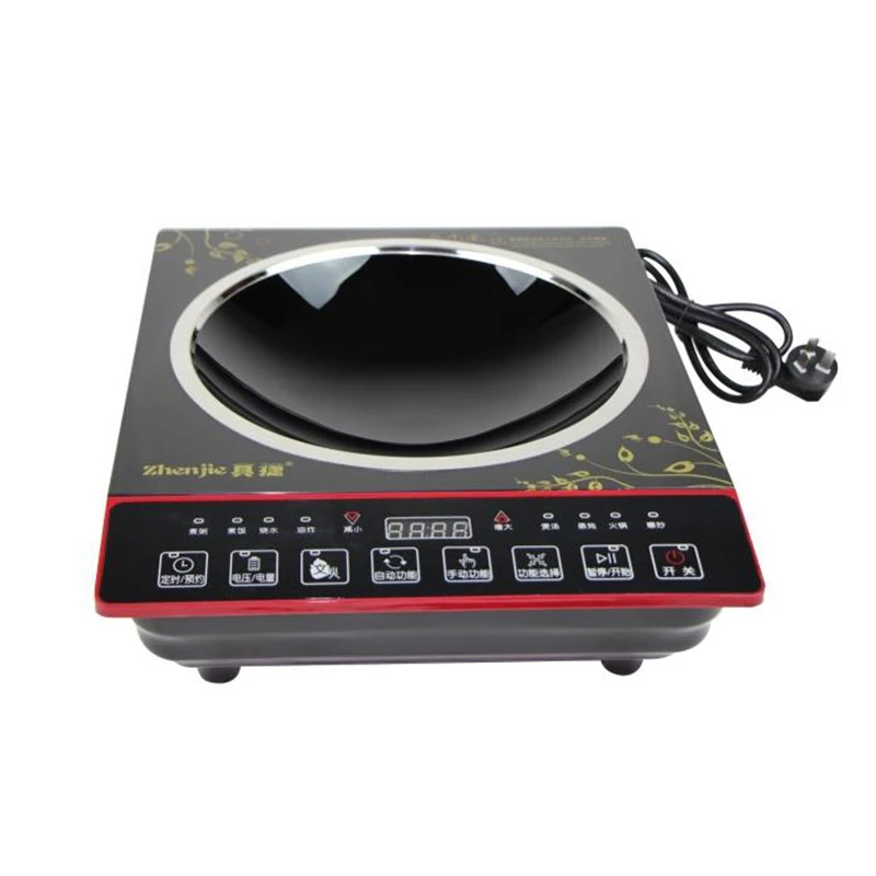 

High Power 3000W Induction Cooker Concave Household Explosion Induction Cooker Smokeless Touch Kitchen Cookware