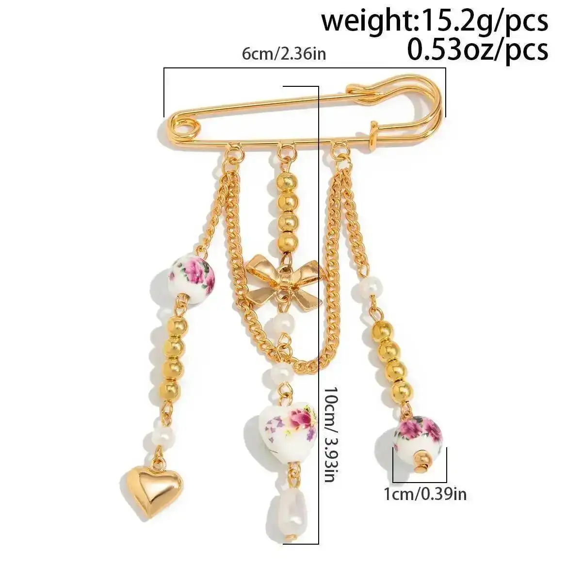 Trendy Bow Tassel Brooch - Exquisite Y2K Jewelry for Women