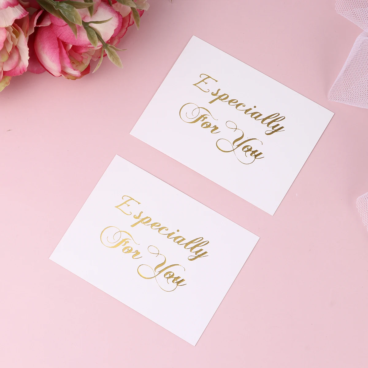 

50 Pcs Wedding Thank You Card Cards American Pink Invitation Party Class Greeting
