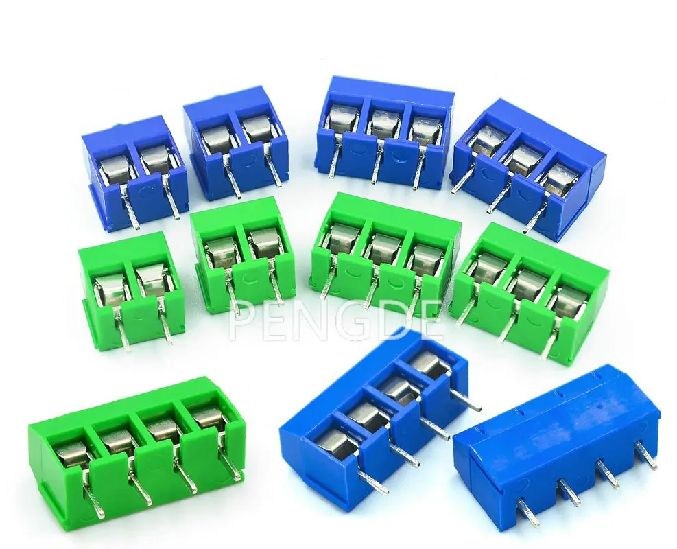 5.08 blue/green KF301 terminal block [2/3/4 positions] terminal block 2P/3P/4P optional