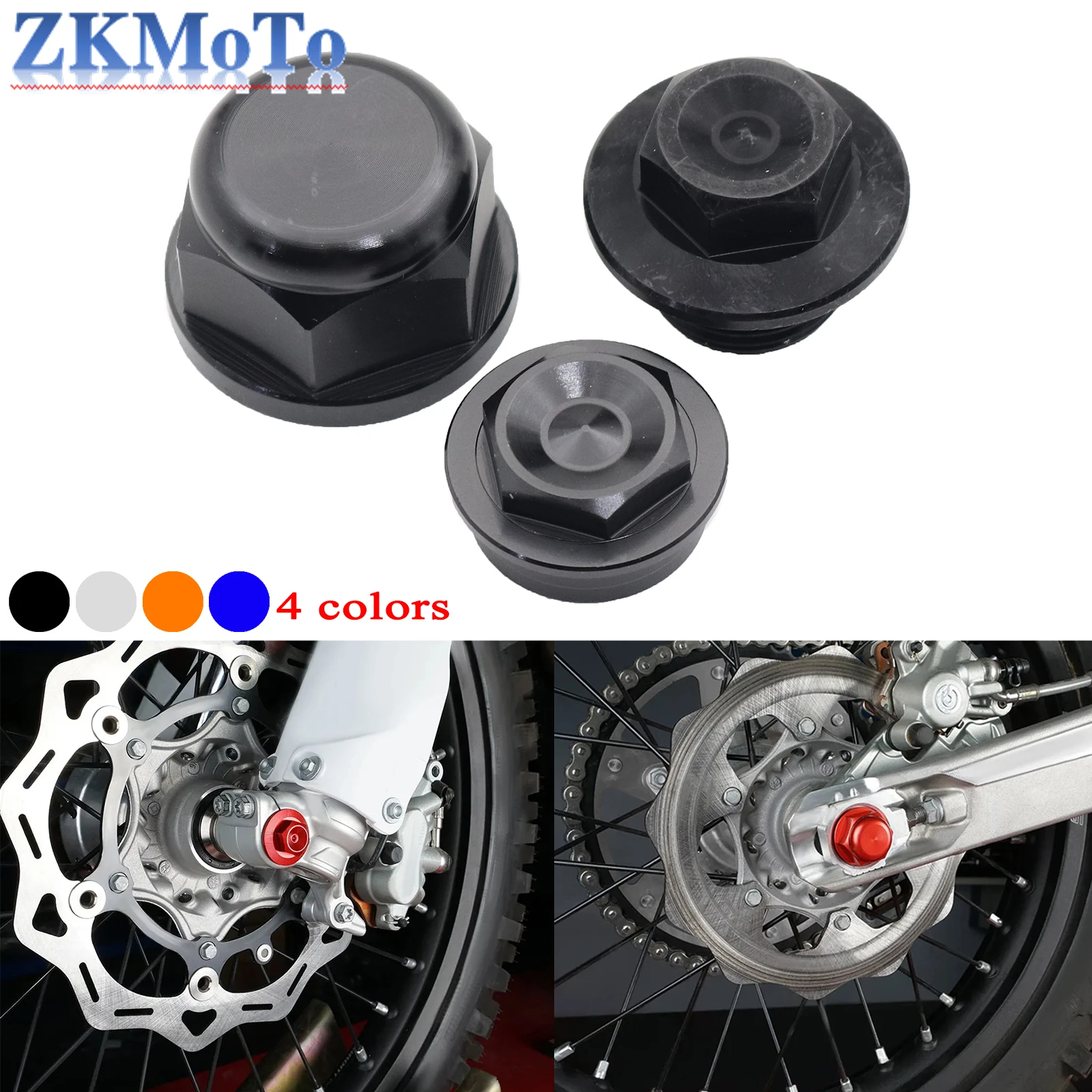 Perno de tuerca de eje delantero CNC para motocicleta, regulador de eje trasero, tapa de tuerca de eje de parada para KTM EXC EXCF XCW SMR SX SXF XC XCF 2003-2022