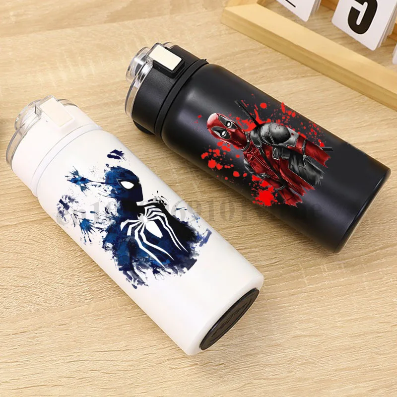 

Spiderman Deadpool Hulk Superhero Miniso Transfers Sticker for Water Bottle Cup DIY Water Cup Wrap Mug Accessories Sticker Decal