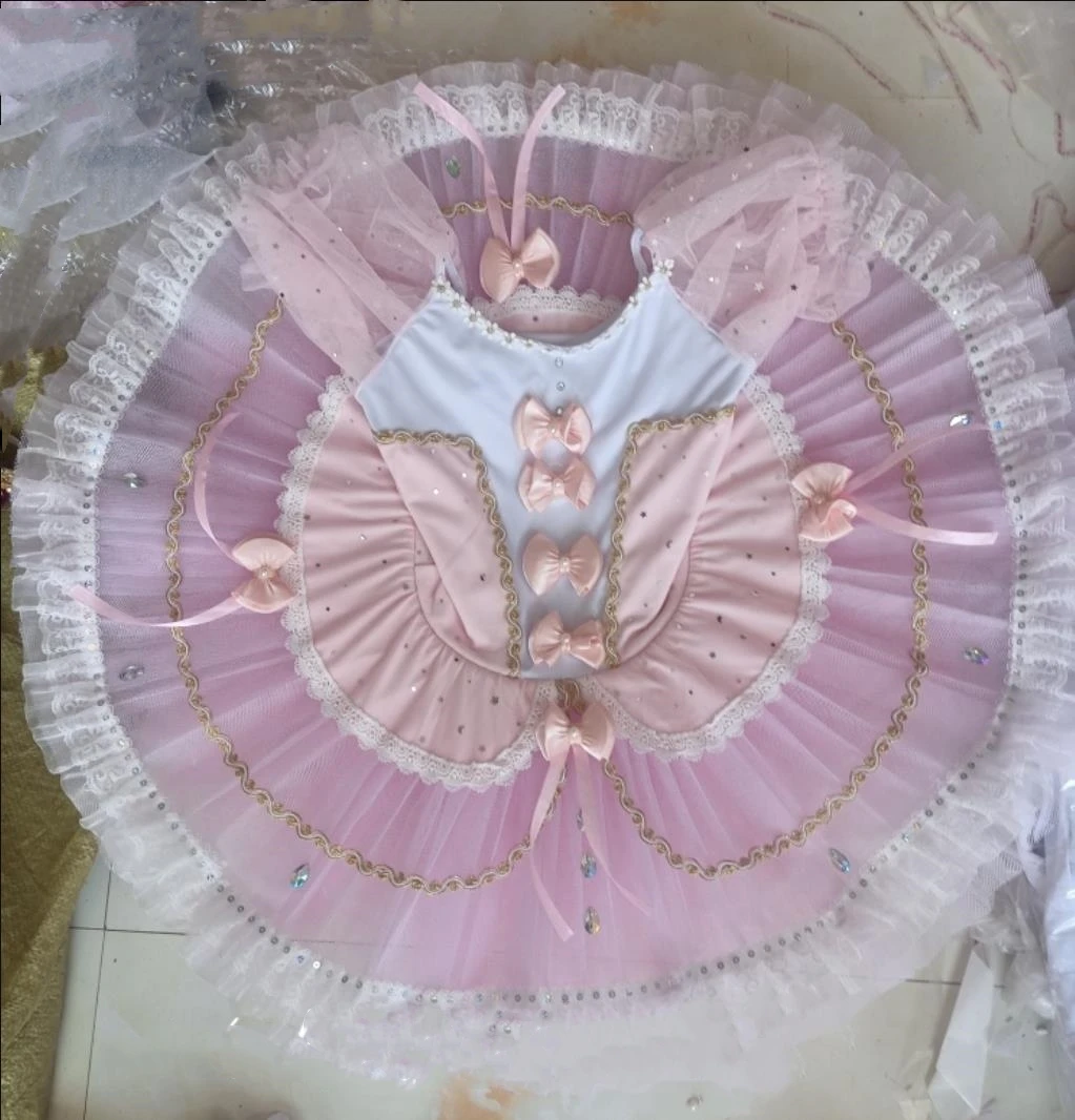 Children Ballet Dress Professional Ballet Tutu For Girls Women Kids Performance Swan Lake Dance Ballerina Costumes Wear