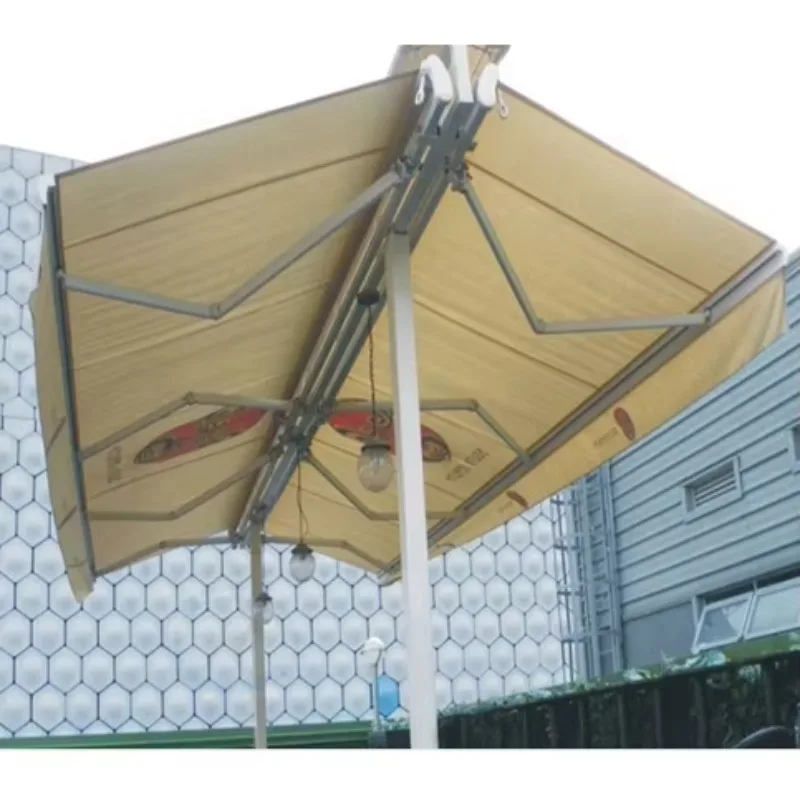 Free Standing Patio Sunshade, Electric Folding Arm Heavy-duty butterfly Retractable Awnings