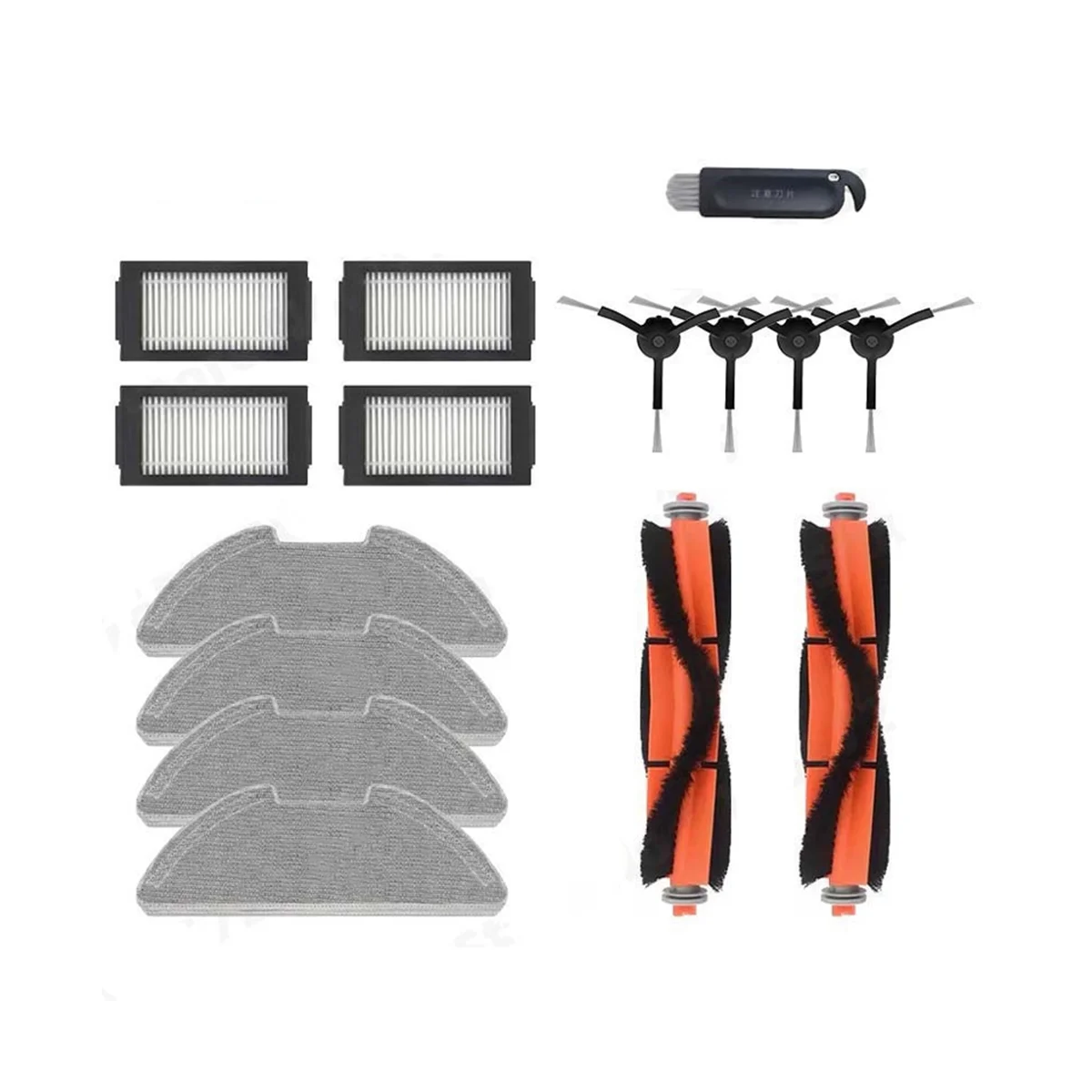 Main/Side Brush Hepa Filter Mop Cloth Parts for Robot Vacuum-Mop Pro / 2 Pro / MJSTS1 Vacuum Cleaner Parts