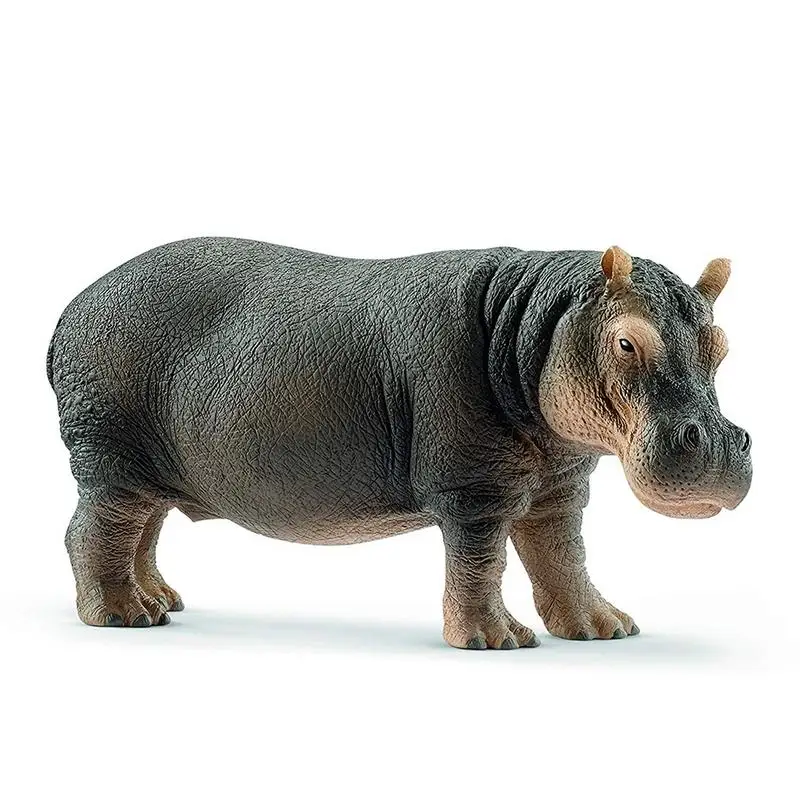 Simulation Animal Hippo Figure Animal Figurines Collectible Model Educational Toy