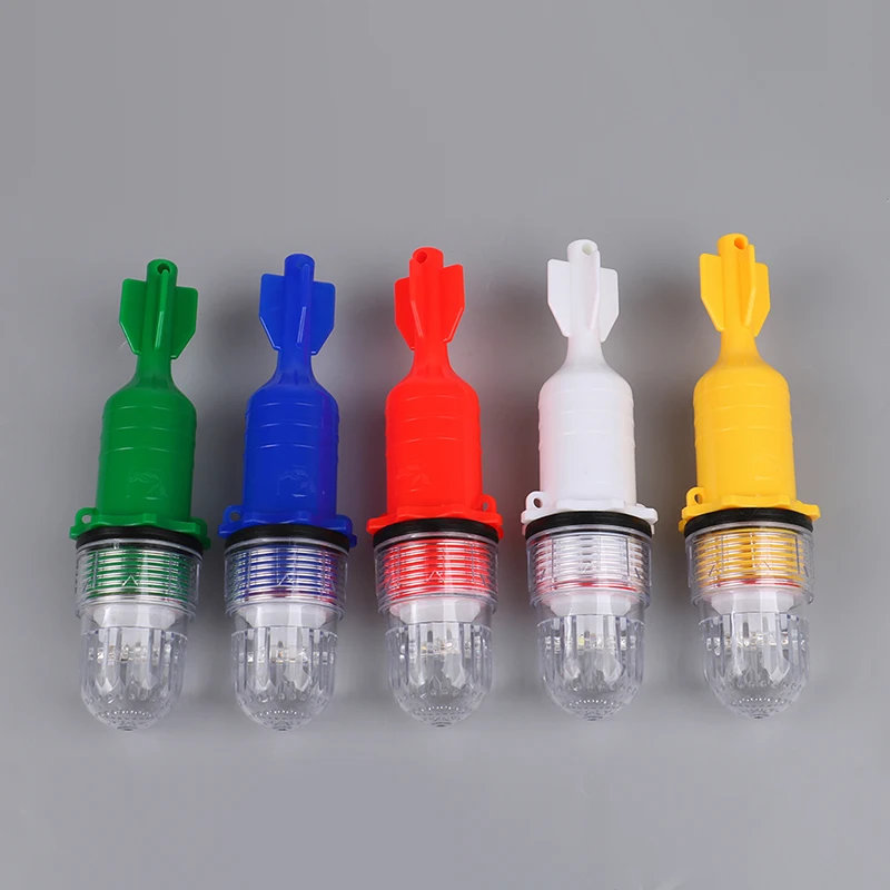 Beacon Buoy Signal Fishing Light Flash Lamp Underwater Net Light Indicator Light Lures Flashing Double Fish Finder Lamp