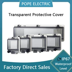 IP67 Switch Transparent Protective Window Cover Distribution Box Window Hood Circuit Breaker Transparent Waterproof Box Cover