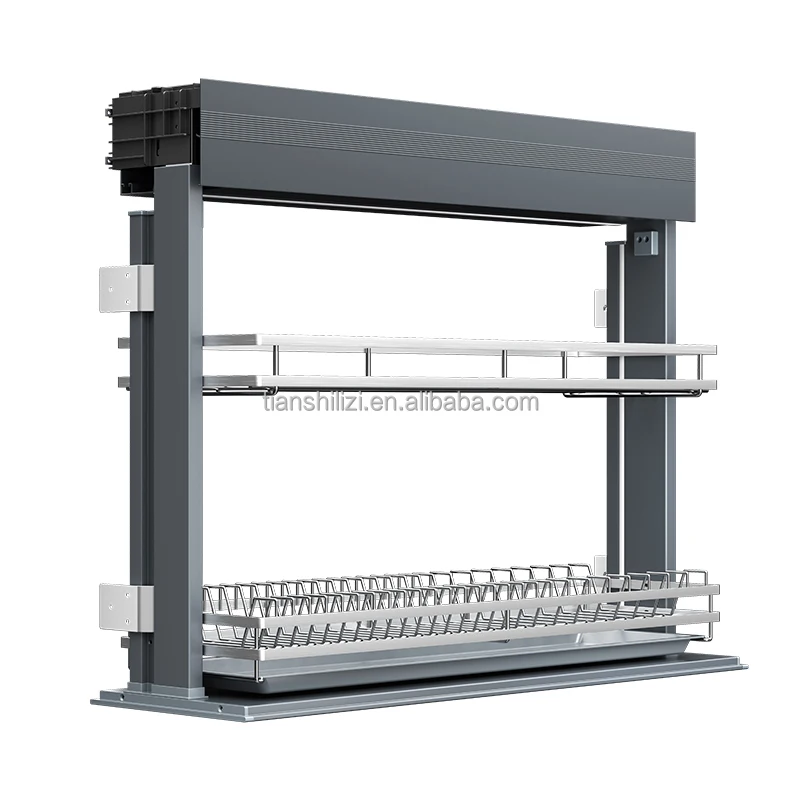 

Automatic Smart Dish Drying Rack Kitchen Cabinet Organizer Wall Cabinet Shelf Storage Solution for Kitchen