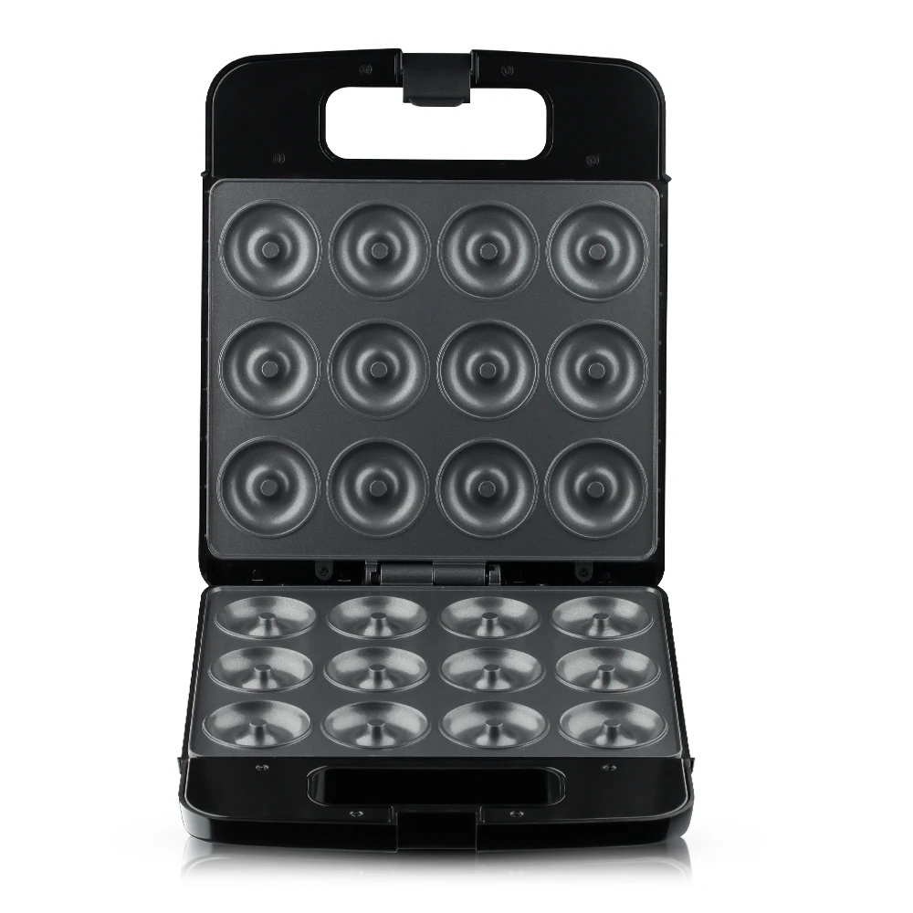 الصفحة الرئيسية الحلوى الفولاذ المقاوم للصدأ 12 ثقوب صانع دونات صغير صانع الوافل صانع دونات التلقائي